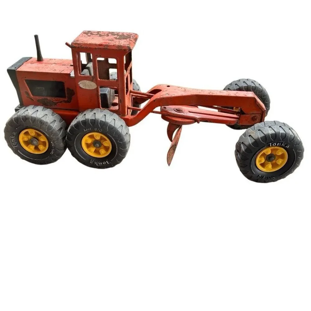 Vintage Tonka Orange Grader MR-970